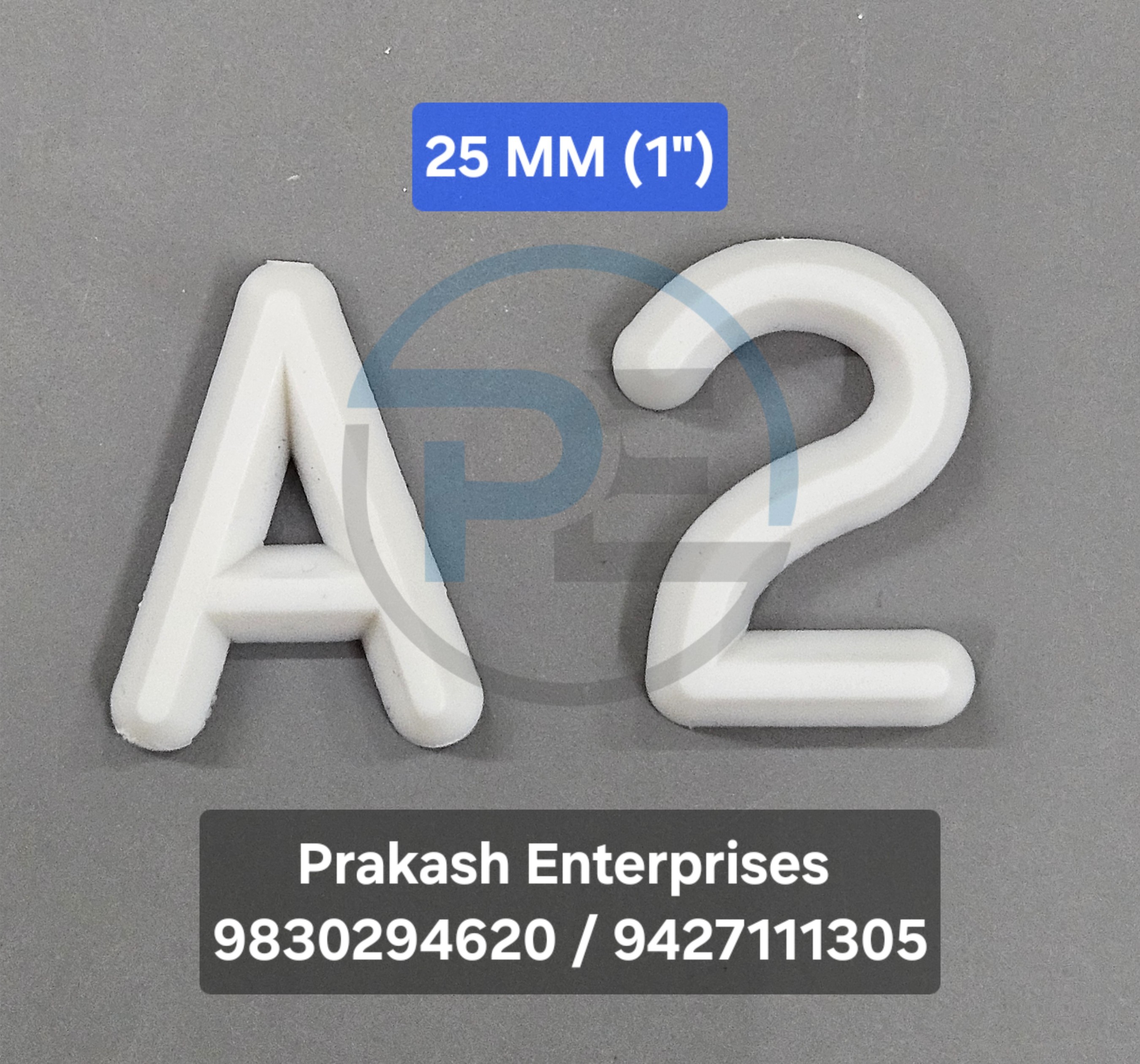 Foundry pattern letters 25mm (1 inch) size
