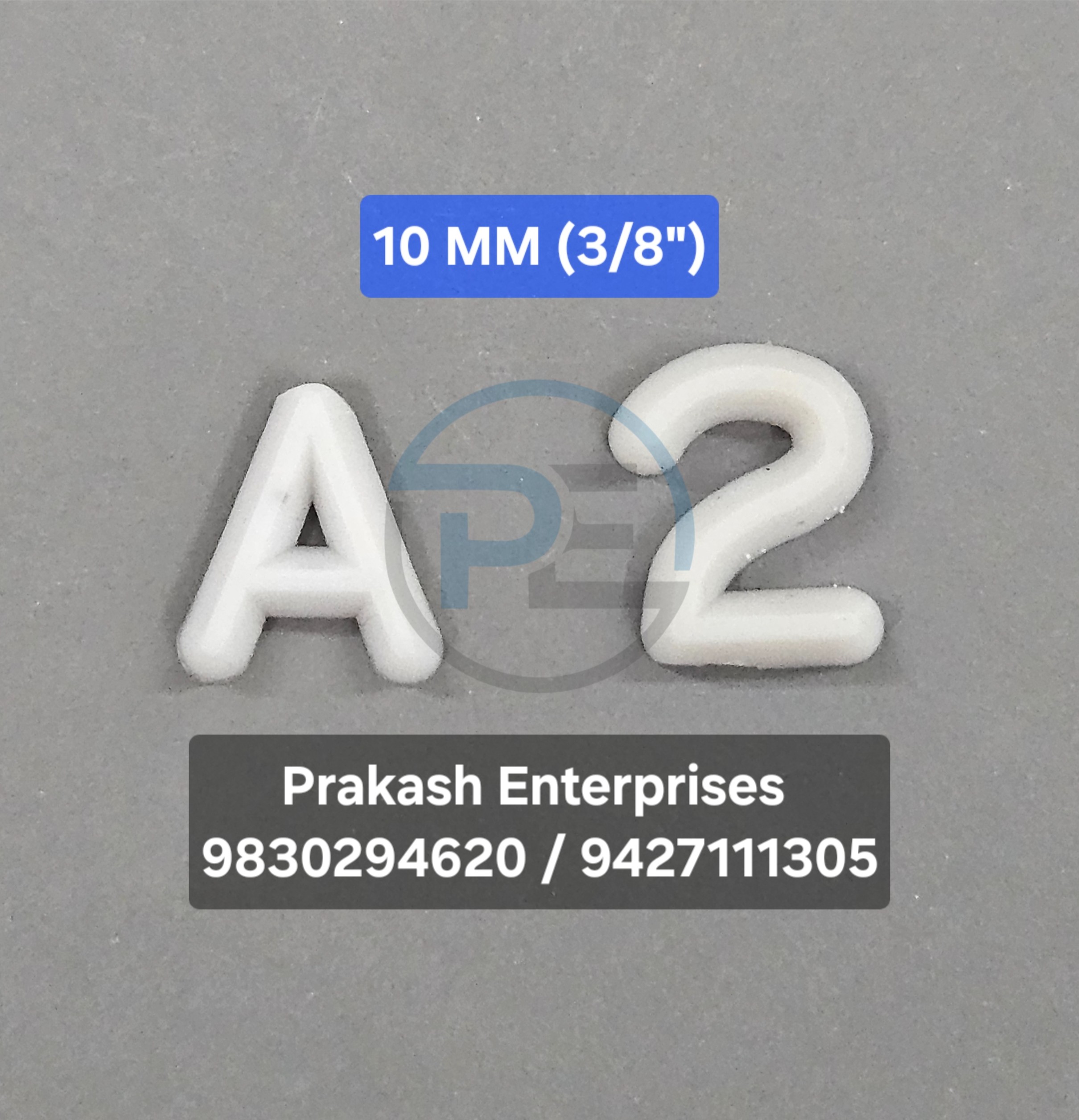 Foundry pattern letters 10mm (3/8 inch) size