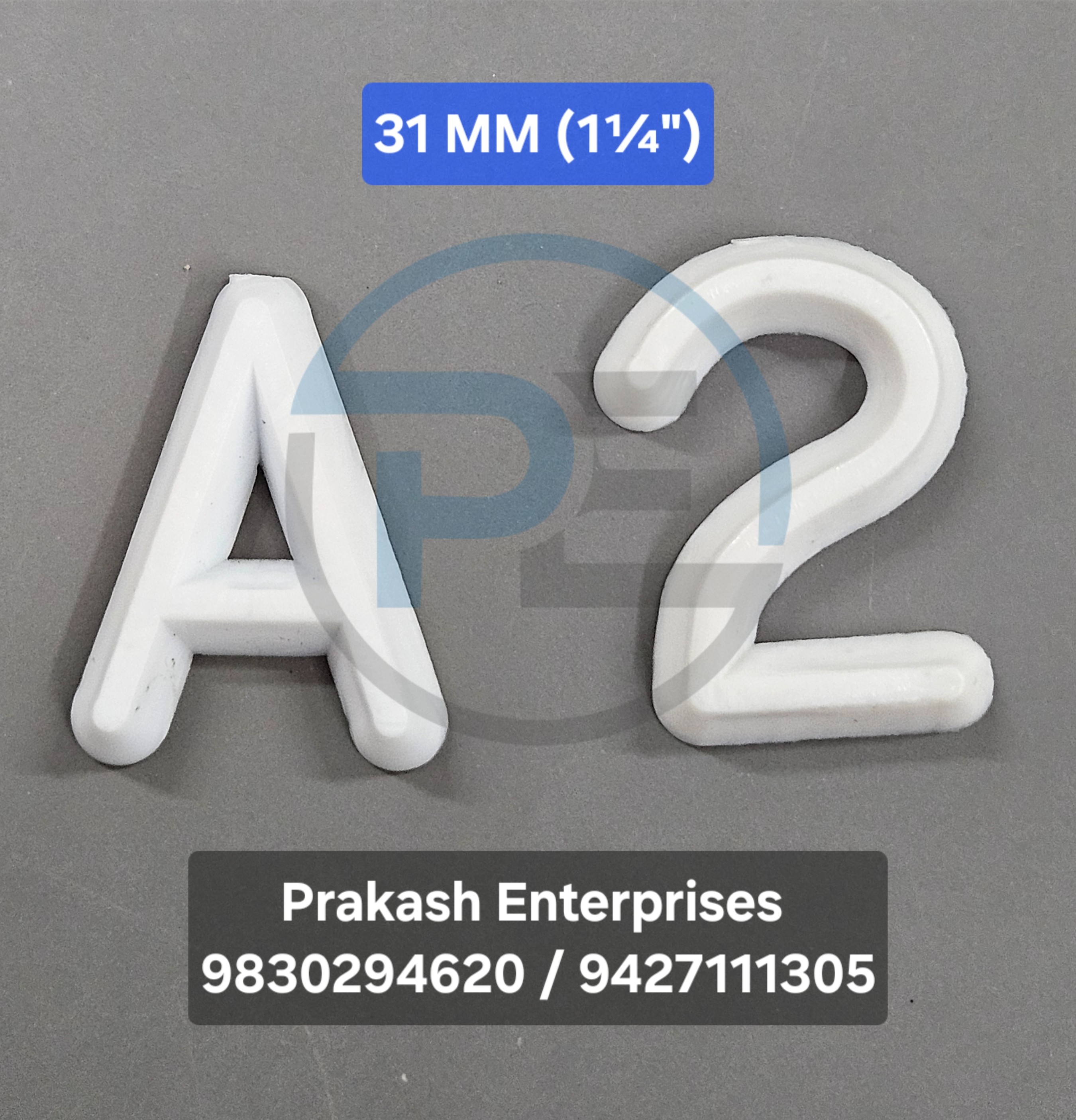 Foundry pattern letters 30mm (1 1/4 inch) size