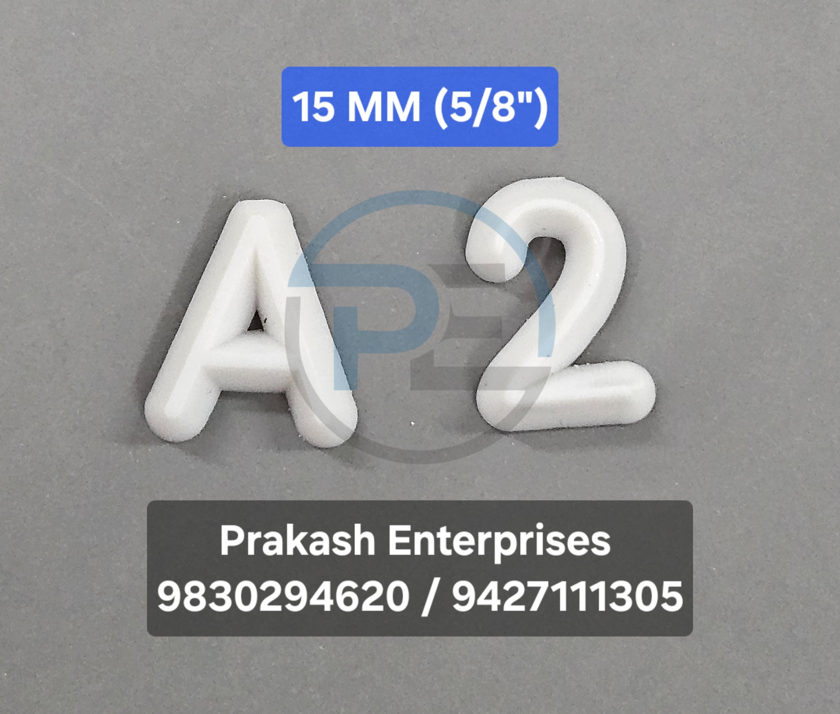 Foundry pattern letters 15mm (5/8 inch) size