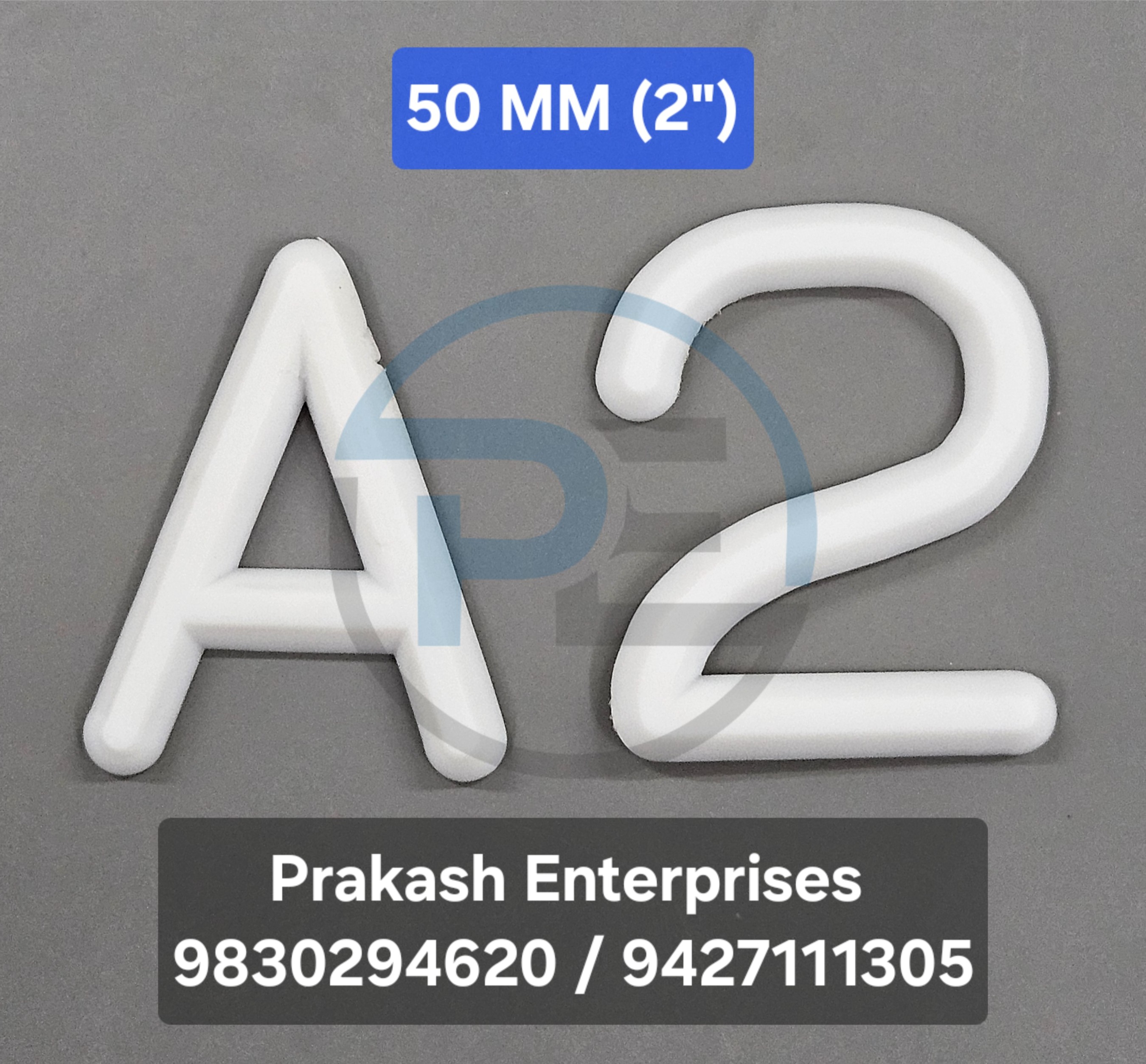 Foundry pattern letters 50mm (2 inch) size